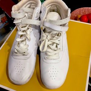 White Reebok size 10